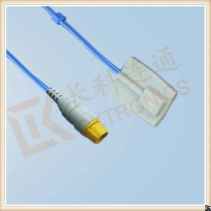 mek 8 pin reusable spo2 sensor pediatric silicone soft tip l 3m