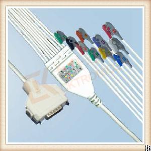 Offer Factory Price And Excellent Quality Ge Marquette One Piece Ecg Cable 10 Leadwires, , Clip, Aha