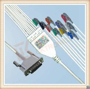 Order Online Nihon Kohden One Piece Ecg Cable Without Screws Clip, Aha
