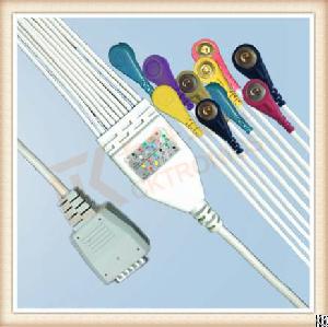 Order Online Nihon Kohden One Piece Ecg Cable Without Screws Snap, Iec