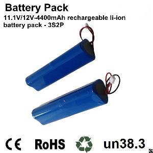 Un38.3 Certified Rechargeable Li-ion Battery Pack 3s2p 11.1v Made Of Name Brand 18650