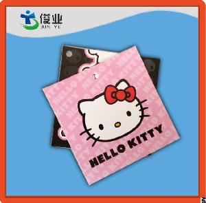cute paper hang tags kitty
