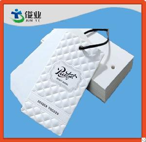 Fancy Waterproof Leather Garment Hangtag / Apparel Hangtag / Custom Hangtags