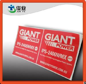 uv resistant water proof outdoor printing labels