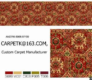 China Wool 80% Nylon 20% Axminster Carpet China Axminster Factory Chinese Custom Oem Carpet