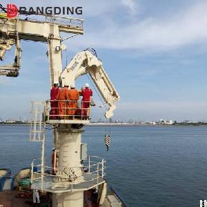 bangding hydraulic telescopic kunckle boom marine deck cranes ship port