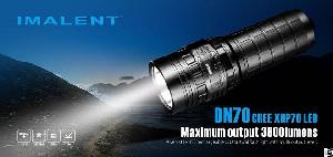 imalent dn70 versatile usb rechargeable led tactical flashlight oled display