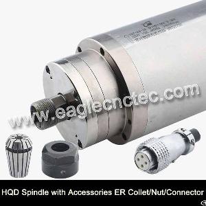 Water Cooled Spindle Motor Hqd 2.2kw 3.2kw 4.5kw 5.5kw For Cnc Router