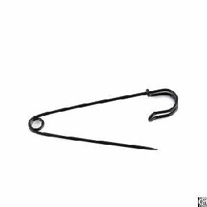Black Coated Safety Pins 100mm 2.0mm Size Jewelry Brooch Pin