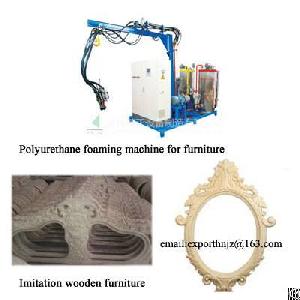 pu foaming machine imitation wooden furniture