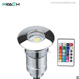Recesssed Mounted Led Inground Light, 120degree, Rgb Color, With Waterproof Rgb Controller
