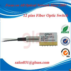 Glsun 12 Pins Mini Single-ended Fiber Optic Switch
