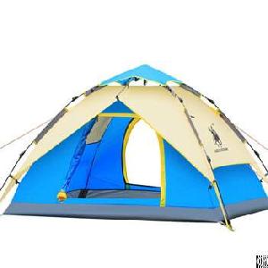 Three-4 Person Hydraulic Automatic Double Layer Combo Tent H001