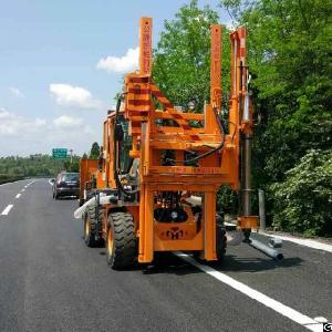 hydraulic highway guardrail pile driver