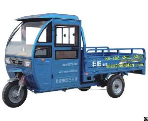 Semi-closed Electric Cargo Tricycle, Loading And Transport Tricycle, Truck Vehicle