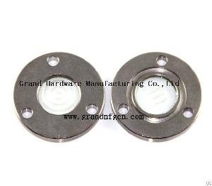 Steel Fused Flange Sight Glass Nickel Plated For Refrigeration Oil Separator