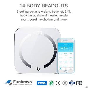 Funbravo Bluetooth Smart Body Fat Scale Health Monitor Bh20e From China Factory