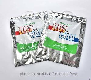 plastic isothermal cooler tote bag frozen food