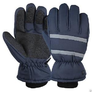 Winter Acrylic Knit Safety Work Gloves / Wkr-02
