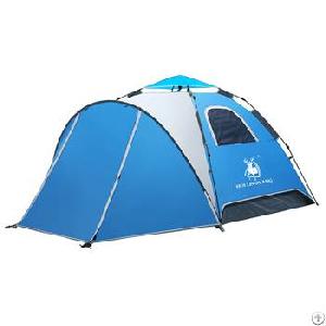 Large Space Double Layer 3-4 Person Hydraulic Automatic Waterproof Tent H32