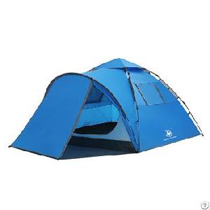 One Bedroom Double Layer 3-4 Person Hydraulic Automatic Family Camping Tent H32
