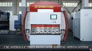 Cnc High Speed Press Brake Wgk 30t 1250mm With Hitech System