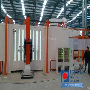 Powder Coating Cyclone Booth For Steel Screen Powder Coating Line