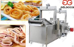 Commercial Squid Rings Frying Machine On Sale