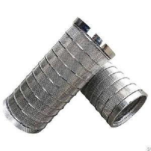 Stainless Steel Inverted Wrapped V Wedge Wire Mesh Filter Strainer Tube For Rotary Drum Filtration