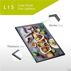 snap frame led light box indoor wall mounted