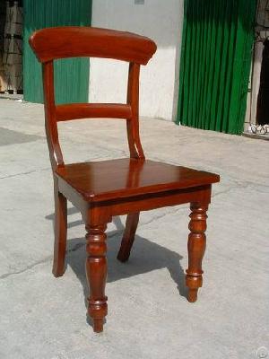 Natural Colonial Solid Chair