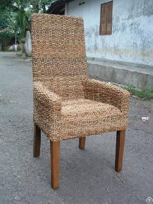 Rattan Dinning Chair With Solid Wood