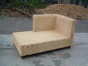 Rattan Lounger Chair With Backrest