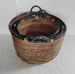 Round Banana Baskets Combined With Rattan