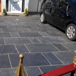 Black Slate Exterior Floor Tiles, Black Slate Pavements From Slatefochina