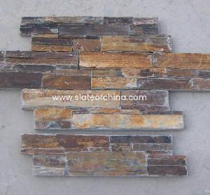 Cheap Price For Rusty Slate Z Shape Stone Wall Cladding From Slateofchina