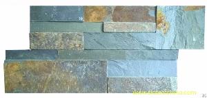 durable non fading surface multicolor ledge slate stone wall cladding slateofchina