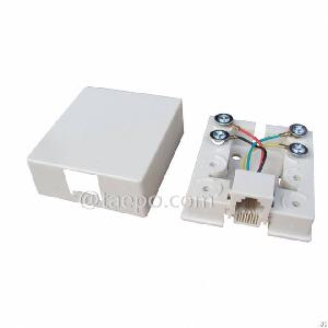 Cat3 Telephone Wire Connection Box With 6p4c Rj11 Jack From China Factory Taepo