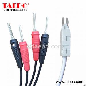 Four Pole Krone Test Plug To Alligator Clip Test Cord Lsa From China Factory Taepo