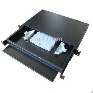 Rail Sliding 1u 19 Inch 24 Fibers Rack Mounted Odf From China Factory Taepo