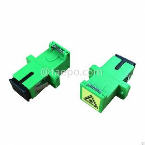 singlemode simplex sc apc fiber optic adapter shutter factory taepo