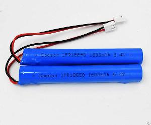 Lifepo4 Battery Ifr18650 1600mah 6.4v