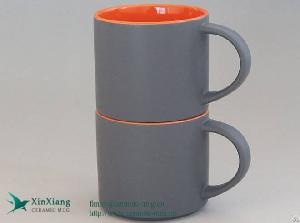 Custom Stackable Matte Large 15oz Ceramic Coffee Mugs