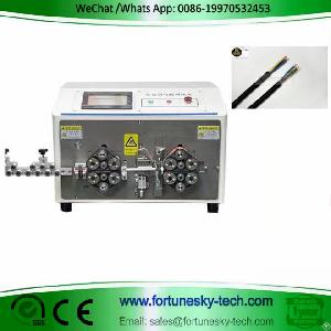 control cable cutting jacket insulation stripping machine