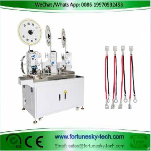 wires terminals crimping machine