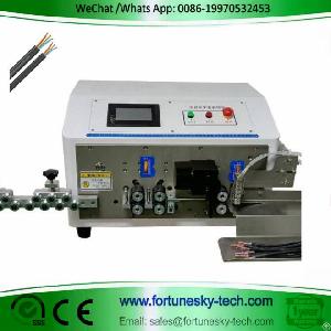 multi 3 core flat cable wire stripping machine