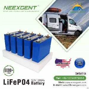 Neexgent 3.2v 120ah Lifepo4 Battery Cell Prismatic Lifepo4 Battery Cell For Solar System
