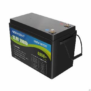 Neexgent Lithium Rechargeable Lifepo4 12v 12.8v 200ah Lifepo4 Battery Packs