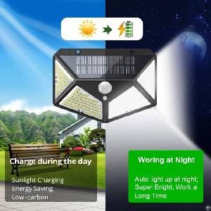 Solar Led Light Outdoor Solar Lamp With Motion Sensor Light Led Spotlight Waterproof Sunlight St