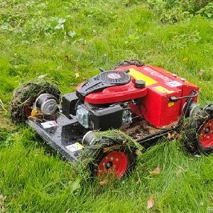 remote slope mower controlled lawn